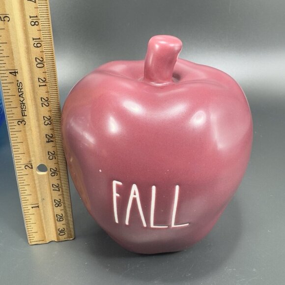 Rae Dunn Decorative Ceramic Apple Figurine Decor Artisan Collection Marked Fall - Picture 3 of 9
